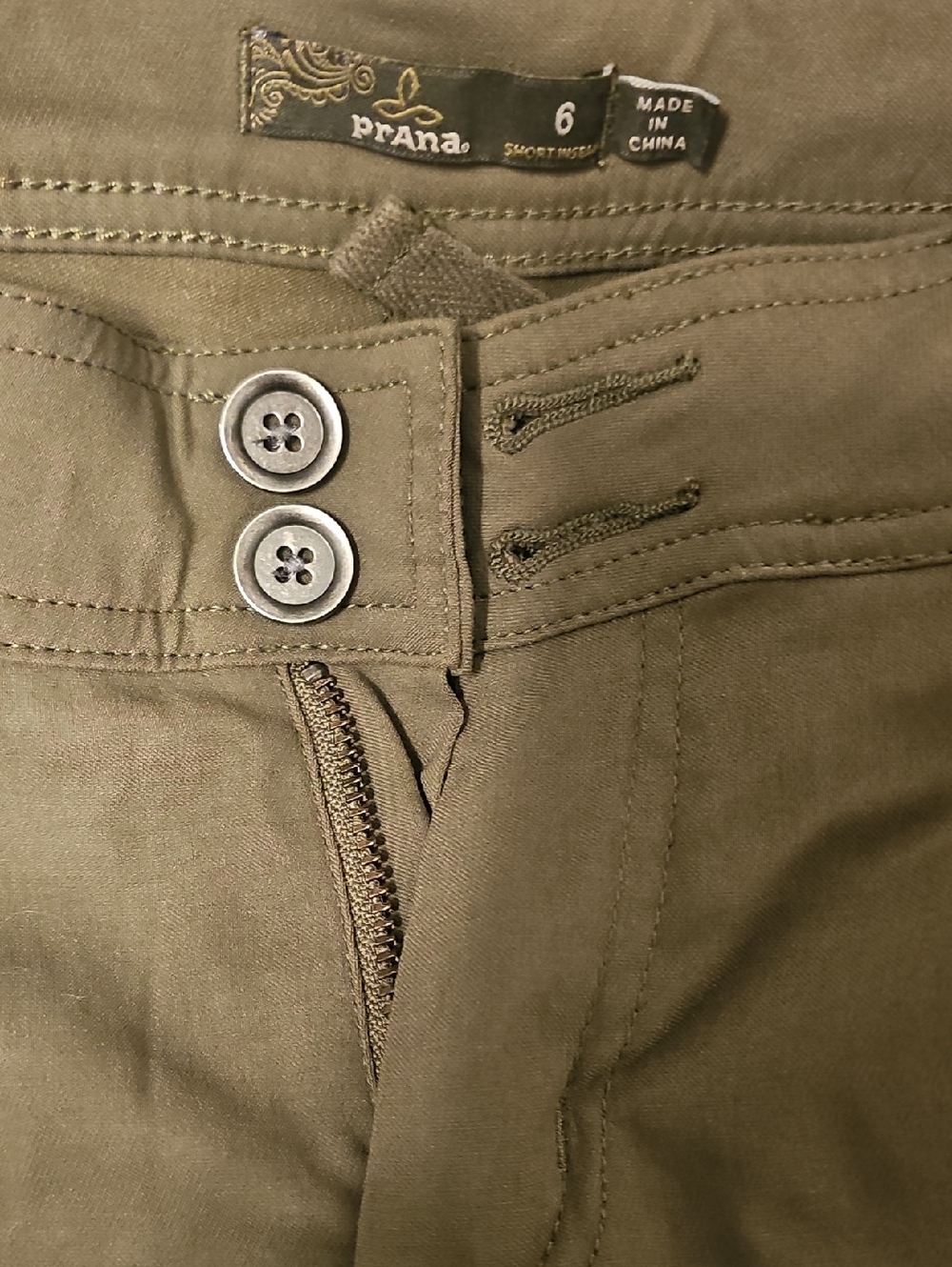 Prana Women's Cargo Pants in Forest Green - Picture 5 of 5